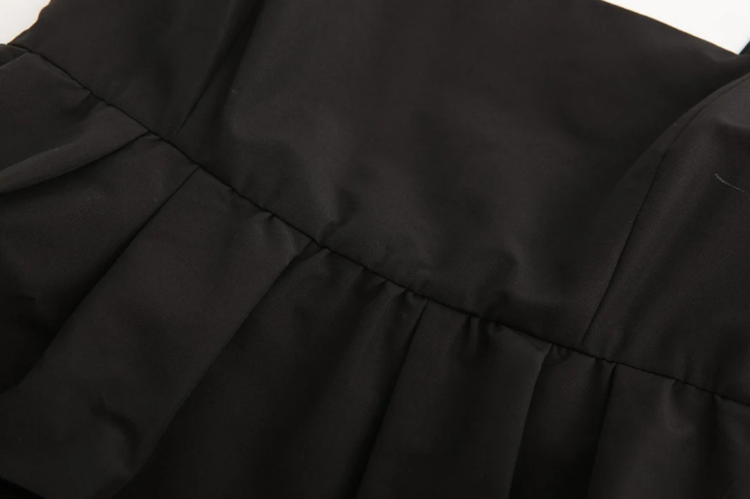 Apron Two Piece Alike Black Formal Pencil Dress