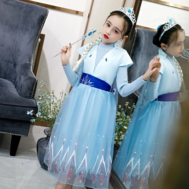 Wholesale Stock Apparel Children Clothing Baby Frock Designs Beautiful Long Sleeve Sweater Dresses