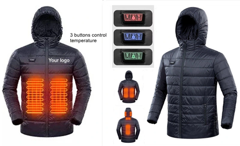 Battery Powered Heating Outerwear Hiking Hunting Outerwear Heated Outerwear