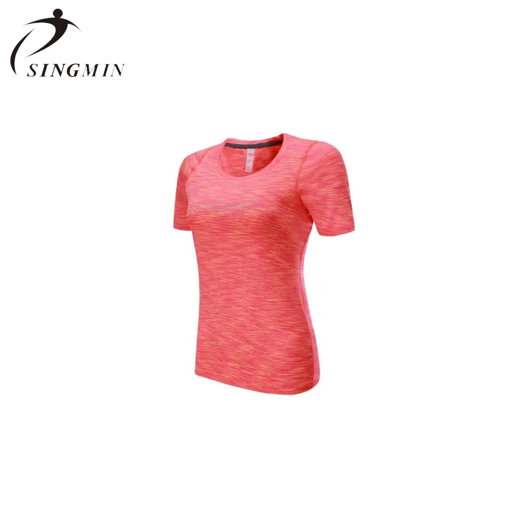 Women Casual Short Sleeve Loose Gym Tops Yoga T-Shirts Sportswear Workout Running Tee