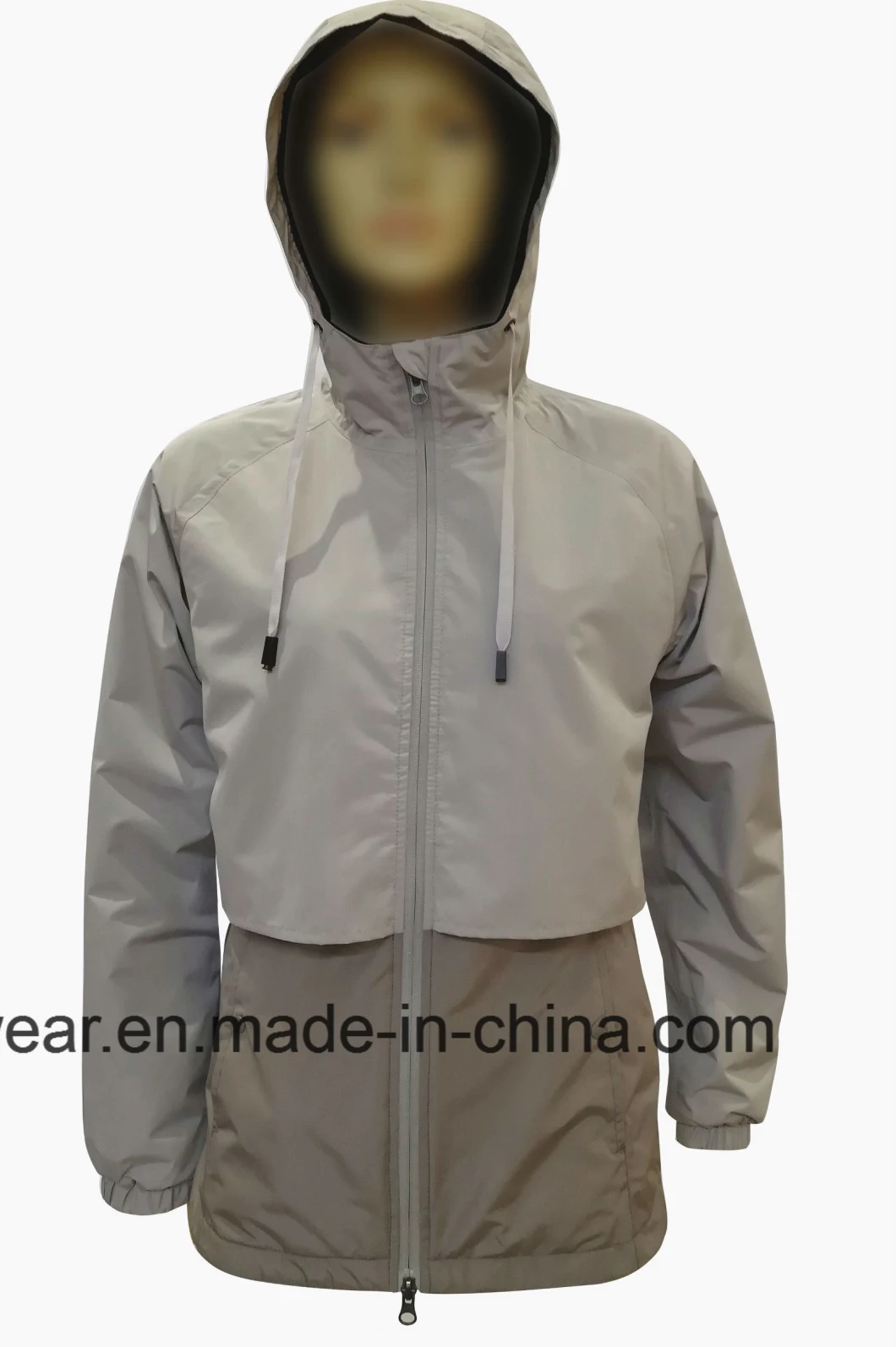 Fashion Waterproof Men′s Outdoor Rain Jacket Hooded Outerwear