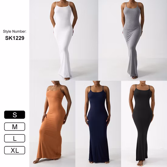 Vestido de suéter ajustado rojo sin mangas largo sexy de cuello alto para mujer