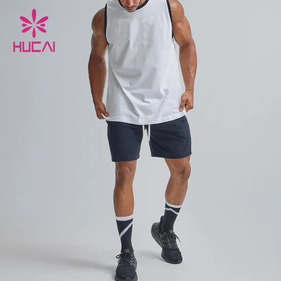 Camiseta sin mangas DTG personalizada para gimnasio Slim Fit para hombre de gran oferta de etiqueta privada