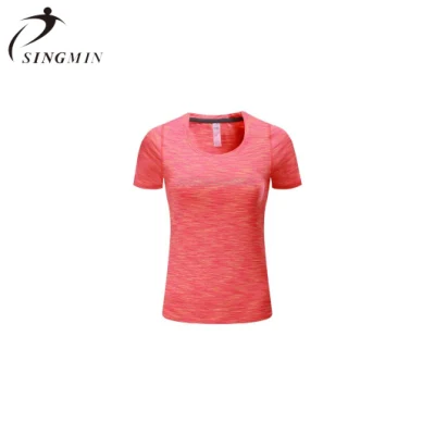 Mujeres Casual manga corta suelta gimnasio Tops Yoga camisetas ropa deportiva entrenamiento correr camiseta