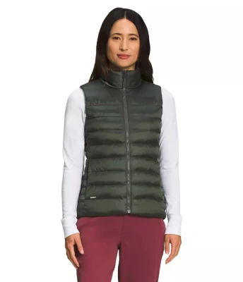 Estilo europeo de alta calidad de la mujer Faux Down Lady Puffer chaleco sin mangas abrigos chaquetas para damas